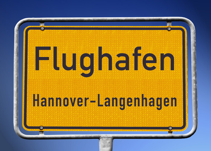 A sign – Hannover-Langenhagen Airport