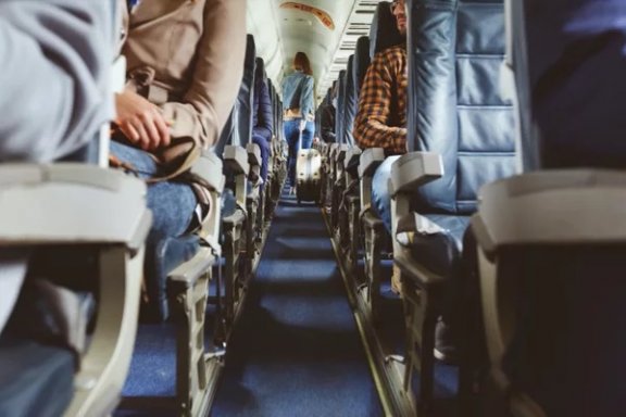 crowded aircraft