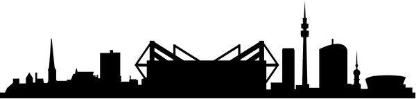 Stylizované panorama Dortmundu