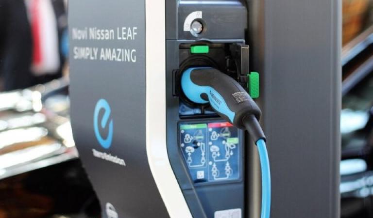 Charging station for e-cars up close