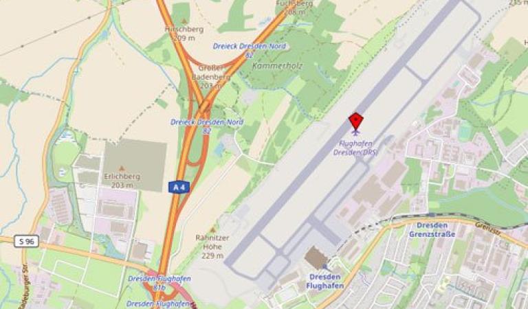 Parkování na letišti Drážďany (DRS) - Umístění a pokyny